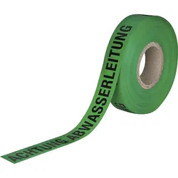 Trassenwarnband ''Achtung Abwasserleitung'' grün 40 mm x 250 m