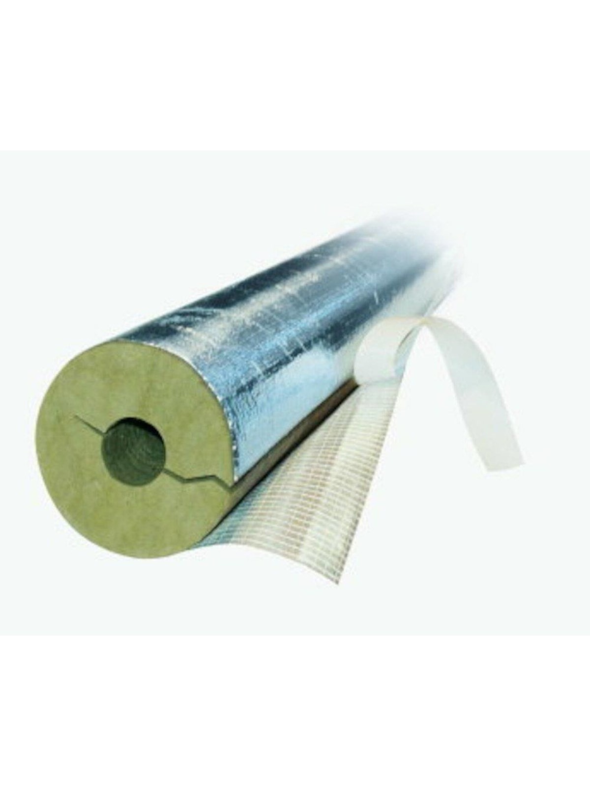 Rockwool Rohrschale universal mit Klebeband, 28mm