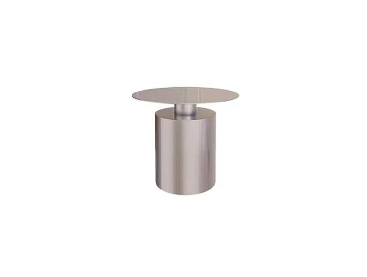 YCCHAH Sofatisch Edelstahl-Kombinations-Couchtisch, kreativer einfacher Stil, Sofa-Beistelltisch, runder Couchtisch for Zuhause, kleine Wohnung Wohnzimmer-Beistelltisch(S)