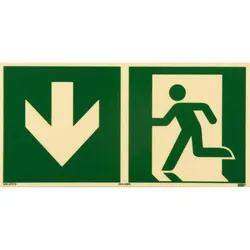 P.R.O., Sicherheitskennzeichnung, Rettungsweg Ausgang – Piktogramm