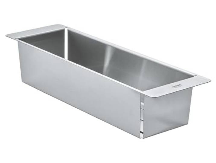 GROHE Sink Accessories, Multifunktionales Sieb für Küchenspüle, edelstahl Sieb zum Abtropfen und Auffangen von Speiseresten, pflegeleichte Oberfläche, einfache Reinigung (edelstahl, 40853SD0)