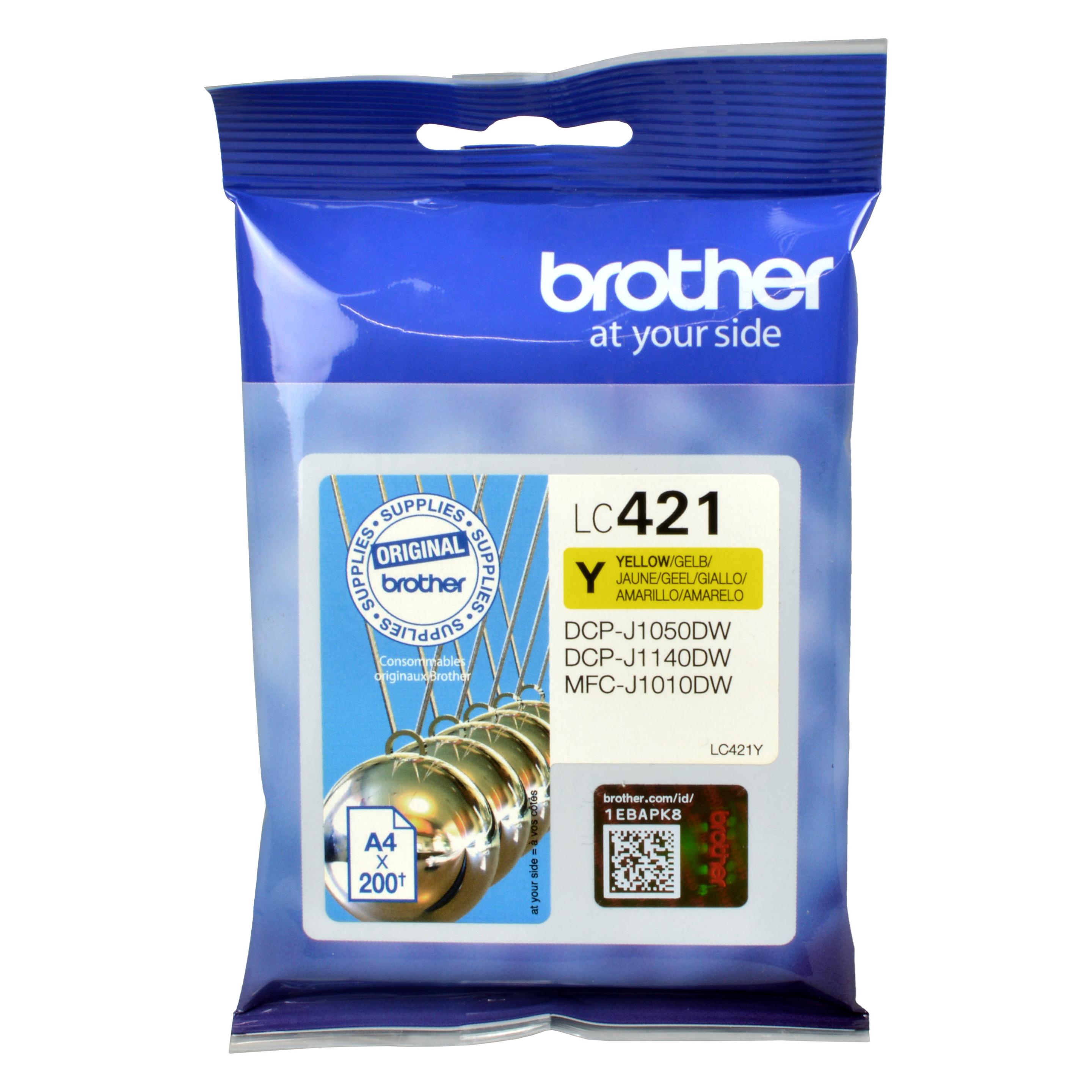 Brother Tintenpatrone yellow (Y) (LC-421Y)