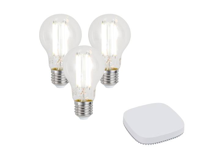 Lot de 3 ampoules LED intelligentes E27 à intensité variable A60