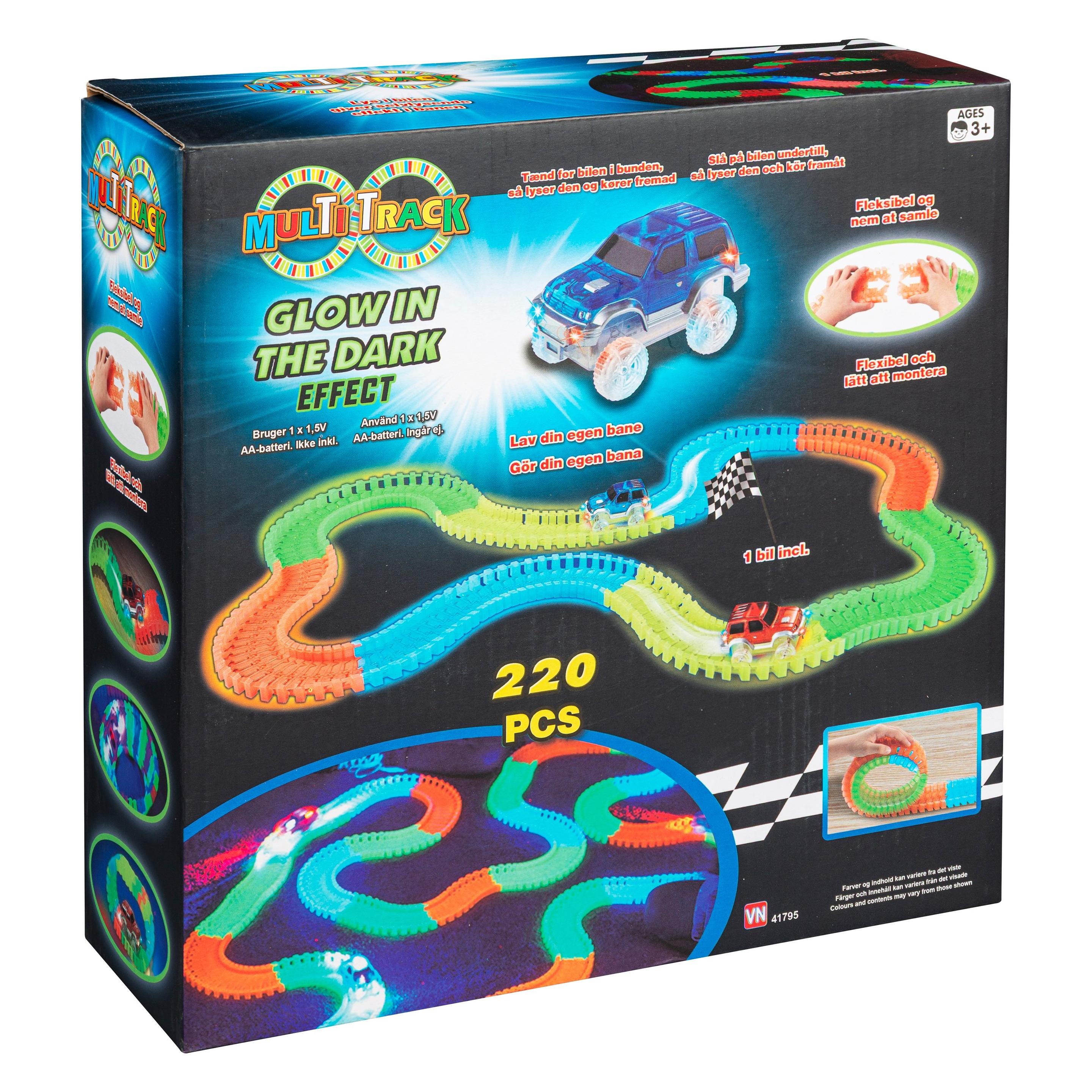 Multi Track - Glow Set, 220 Pcs (41795) (41795)
