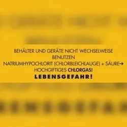 Hinweisschild, Behälter nicht wechselweise benutzen, Folie, 120 x 400 mm - 400x120 mm Folie selbstklebend
