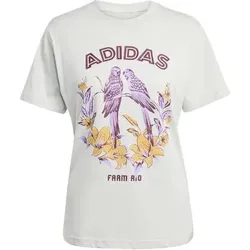 ADIDAS Damen Shirt FARM Graphic 2, Größe S in Grau Grau