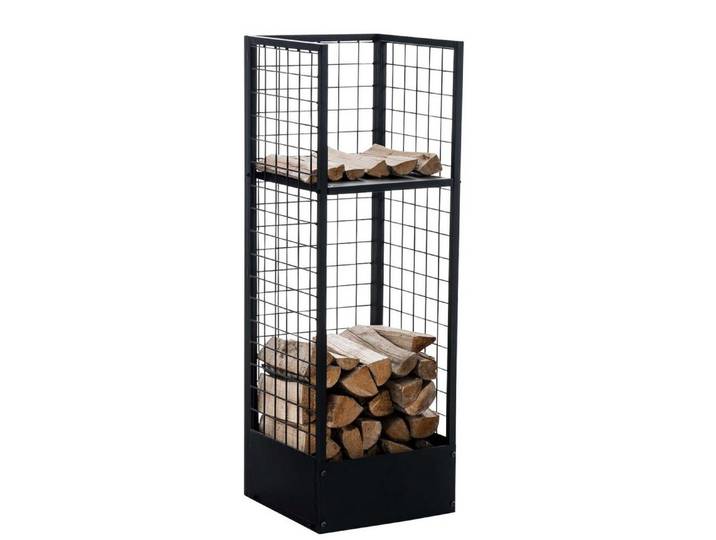 CLP Kaminholzregal Forrest, BxTxH:40x40x120 cm, (1er), Metall, schwarz