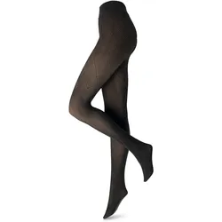 Tchibo - Gefütterte Feinstrumpfhose in transparenter Optik - Damen - Gr. S - schwarz