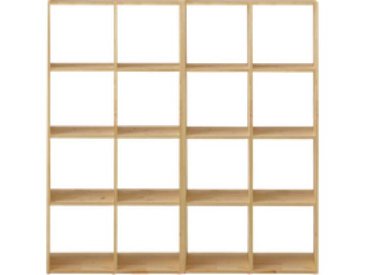Etagère bois massif 16 cases Elio