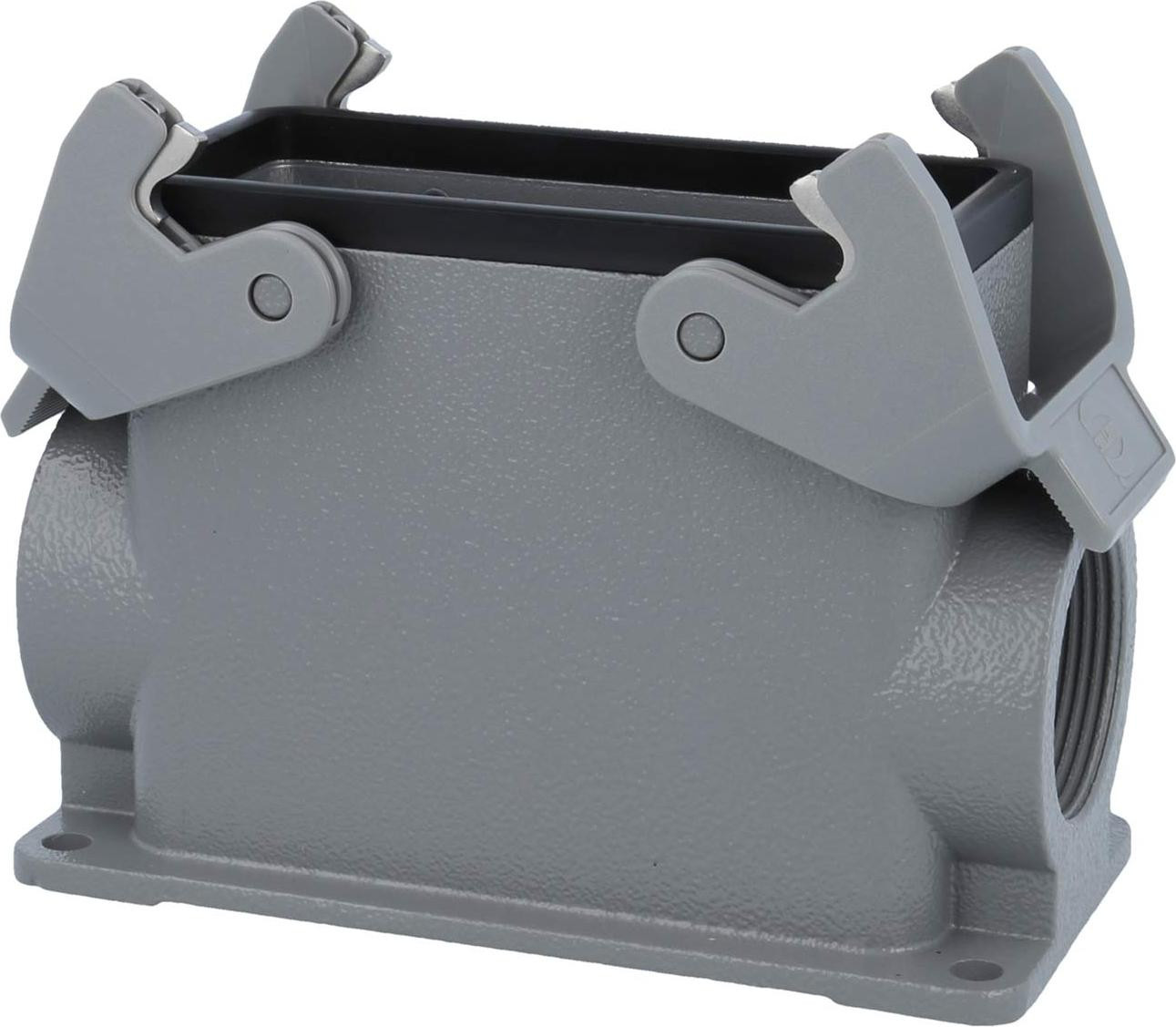 Harting Han 16B hoog basisframe met 2xM32 zijuitgang en 2 dwarsbalken