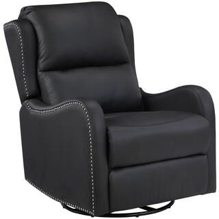 Fremont & Park "Juna 30.5"" Top Grain Leather Manual Swivel Glider Reclining Chair"
