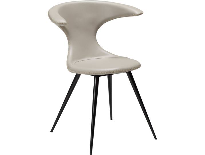 DAN-FORM Stuhl 2er-Set Flair beige Kunstleder
