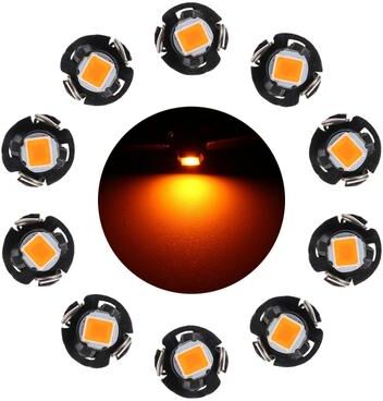 Everyday Crate T3 LED Dashboard Bulbs 0.5W Instrument Panel Light Plug And Play Indicator Lamp Set yellow Light