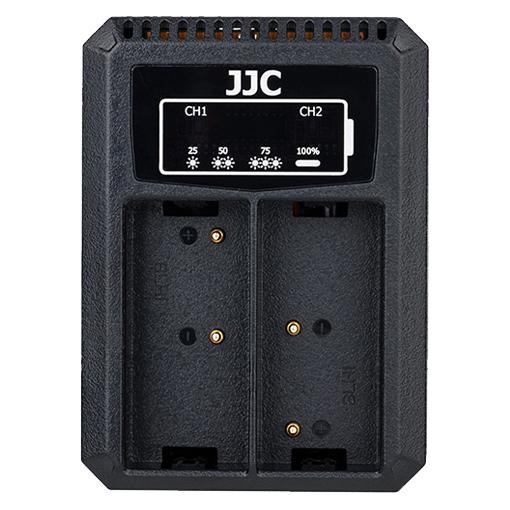 JJC Olympus DCH BLH1 USB-Doppel-Akkuladegerät (Kamera Akku Ladegerät) (78494400)