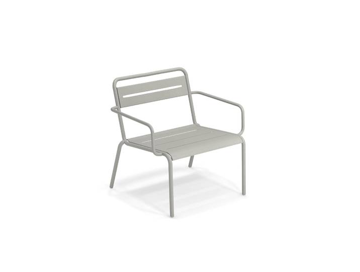 Loungesessel, Aluminium, Zement, 73,5×69,5×74 cm, Modern & Klassisch, Emu