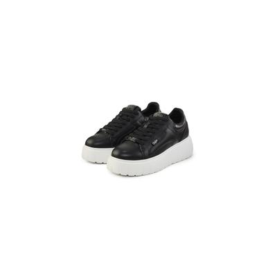 Sneaker BUFFALO "Buffalo QUEEN ONE", Damen, Gr. 37, schwarz (schwarz, lila), Polyurethan, Schuhe Sneaker