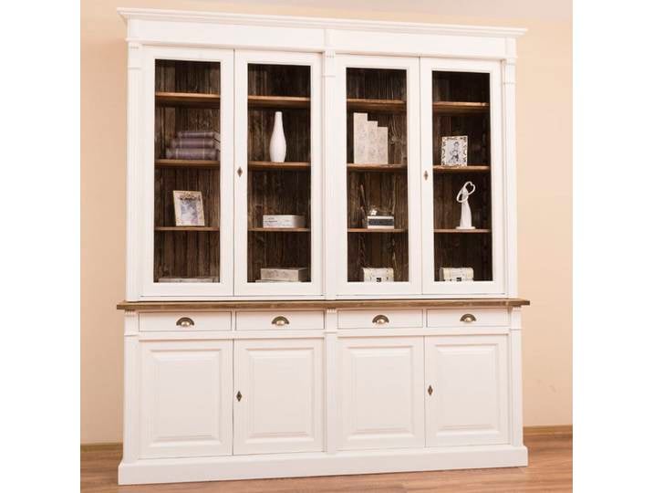 Wohnzimmerschrank Landhausstil weiß