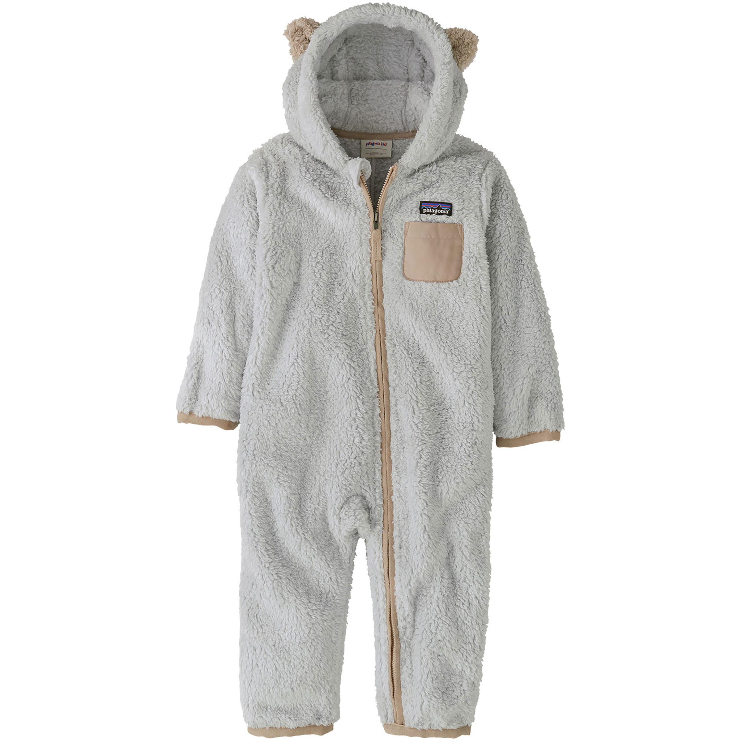 Patagonia Baby Furry Friends Bunting Overall Kinder Overalls grau Größe 89 Lifestyle Atmungsaktiv
