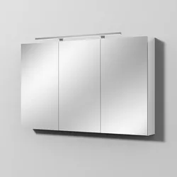 Sanipa Wandvorbau Spiegelschrank „Milla“ 1200 × 750 × 149 mm Anschlag rechts, rechts in Weiß (glanz), Anschlag rechts
