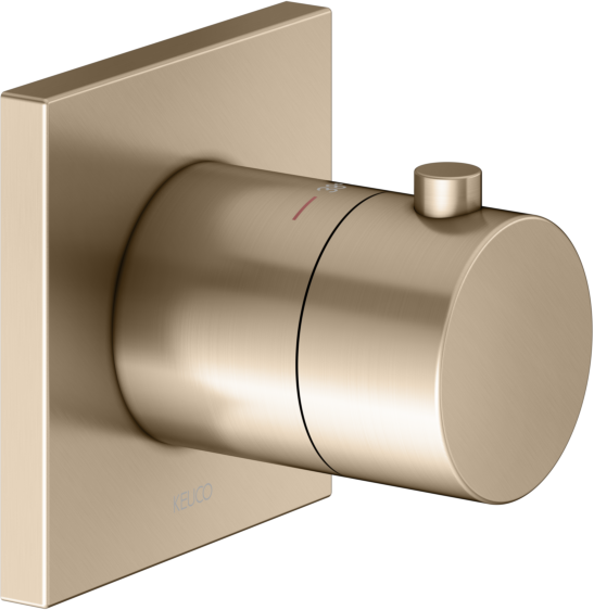 Keuco IXMO Brausethermostat 59553030002 Unterputz Montage, eckig, Bronze gebürstet