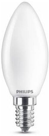 Philips lâmpada LED E14 B35 fosca luz quente 6,5W   60W