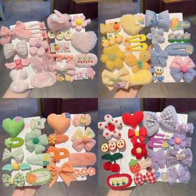 Uplifted Finds Plush Cartoon Animal Hair Clip Sweet Autumn Winter Side Headdress For Women & Girls eight Sets