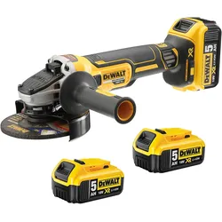 DEWALT Akku-Winkelschleifer 18V 125mm + 3 Akku - DCG405P3-QW