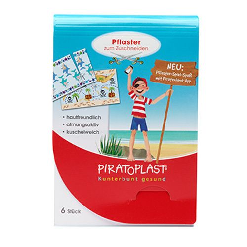 Piratoplast Jungen Pflasterzuschnitt 6x10 cm 6 St Pflaster