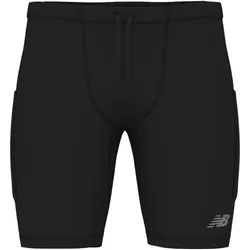 New Balance, Herren, Tights, RC Pocket Half Tight 9" (M), Schwarz