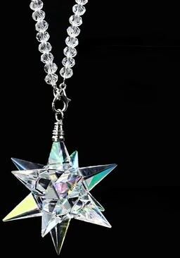 Inspired Finds AB Crystal Rainbow Maker Car Pendant Hanging Prism Rearview Mirror Decor AB Crystal Rainbow Maker Car Pendant Hanging Prism Rearview Mirror Decor
