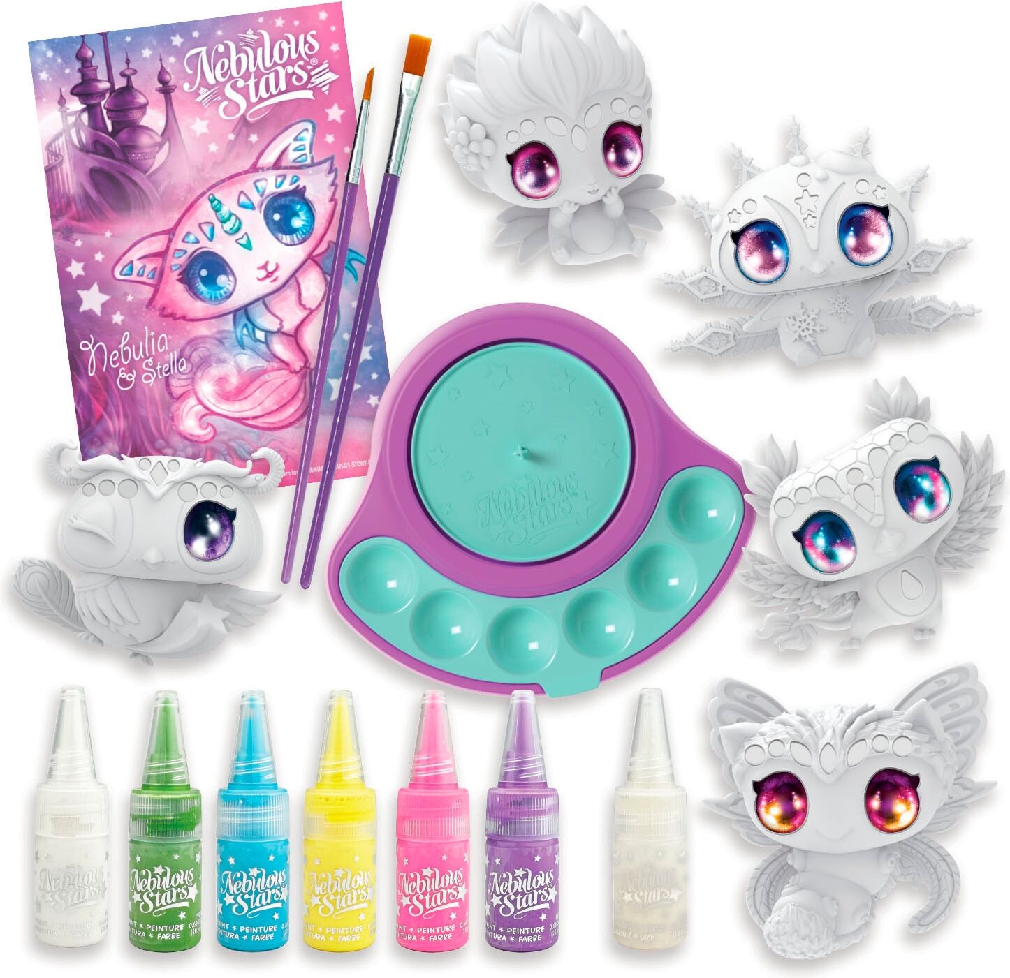 Kreativset NEBULOUS STARS "Animoulous Malstudio", bunt, Kreativsets, Kinder, Kreativset