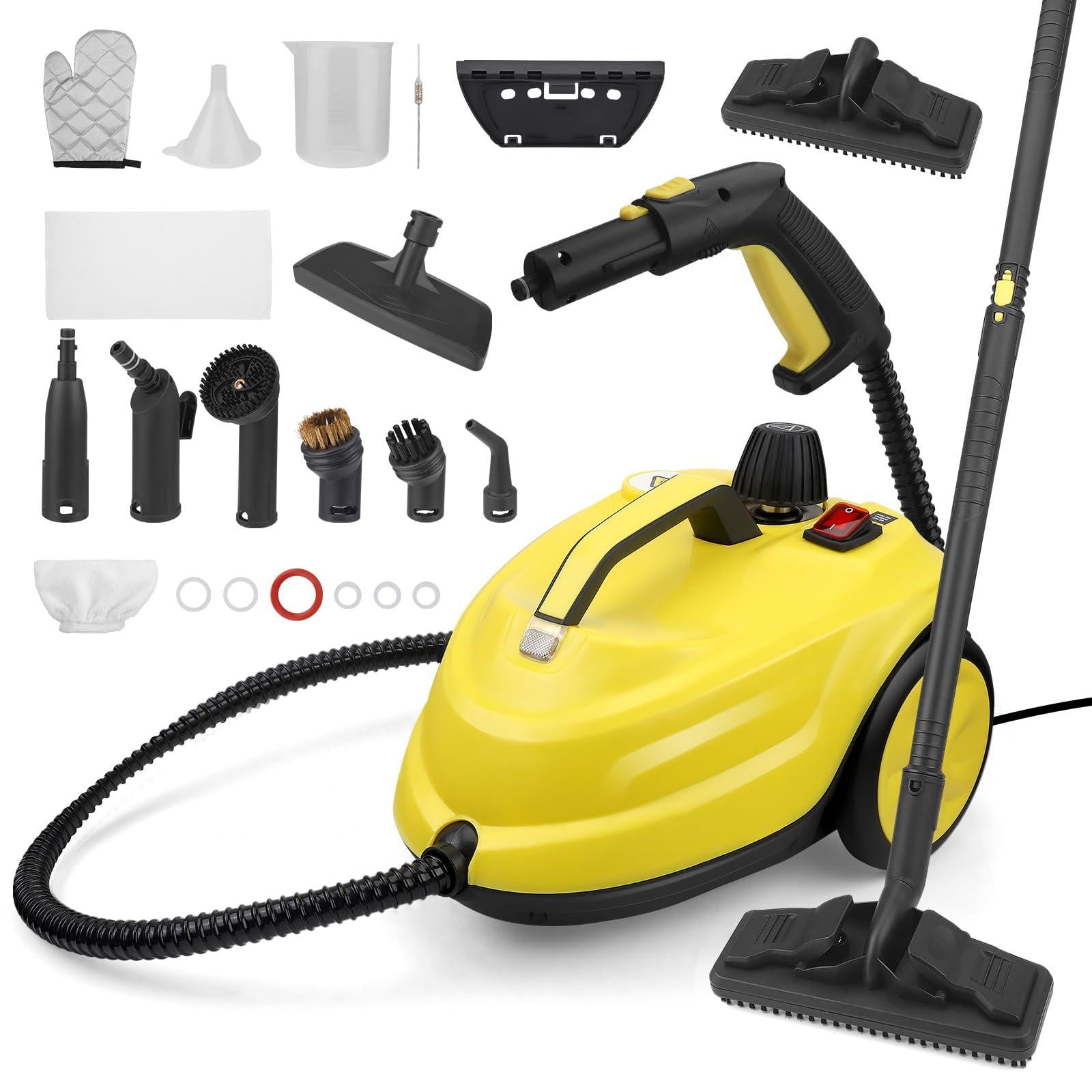 Selius Stoomreiniger 2000 W met 160 °C stoom, 2 liter watertank en 13 accessoires