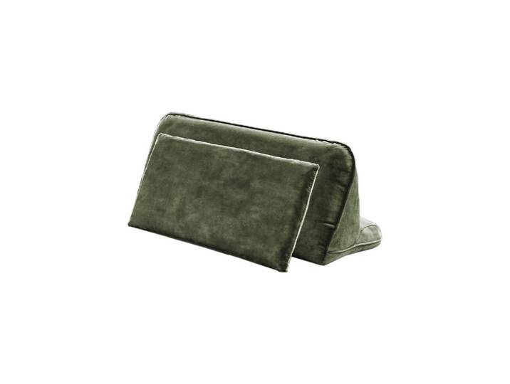 Kawola Rückenkissen Wiolo Grün Velvet, 80x46 cm, Heimtextilien, Wohntextilien, Kissen, Rückenkissen