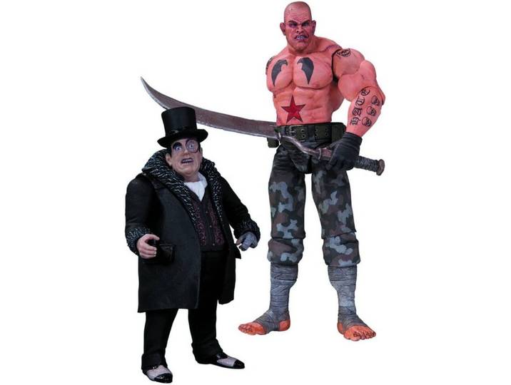 DC Direct Actionfigur BATMAN ARKHAM CITY SICKLE AND PENGUIN ACTIONFIGUREN 2 PACK