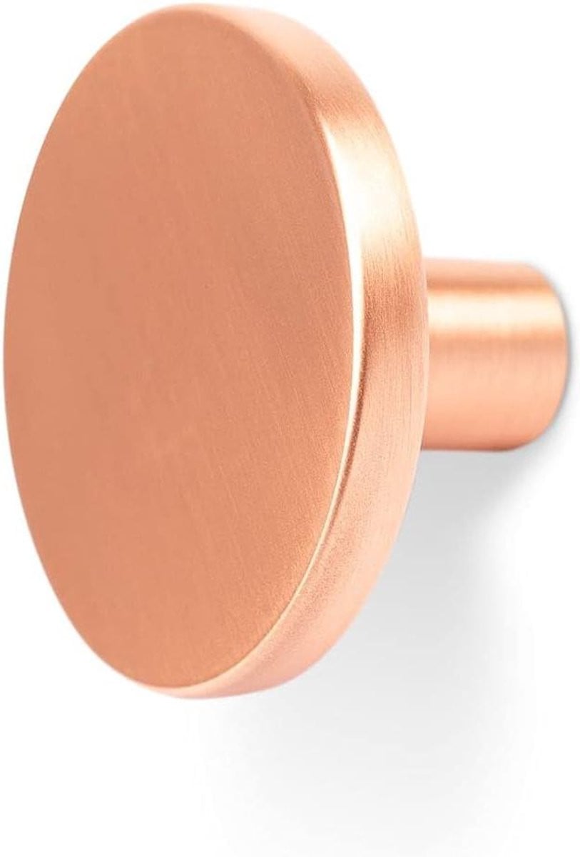 Meubelknop Metaal Koper Gepolijst - Kastknop Diameter: 41 mm