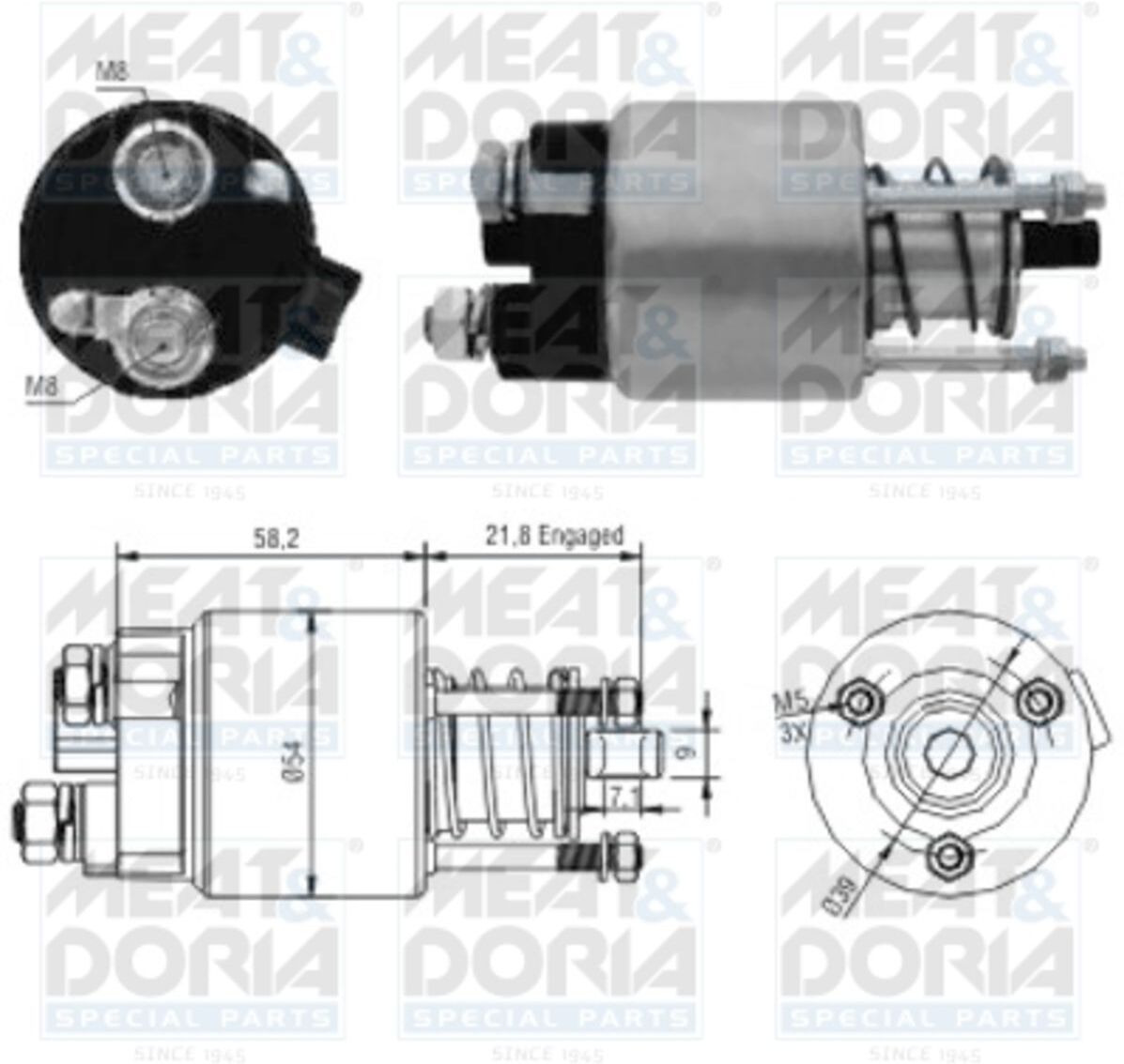 Magnetschalter, Starter MEAT & DORIA 46102