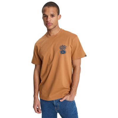 T-Shirt QUIKSILVER "Evo Blossom Of Peace", Herren, Gr. XS, braun (tobacco braun), Obermaterial: 100% Baumwolle., Shirts T-Shirt