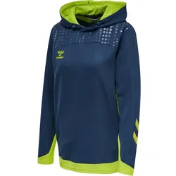 hummel Hmllead Women Poly Hoodie Damen - dark denim - S