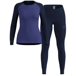 Odlo Damen Active Warm Layer Set skipper blue - XL - XL