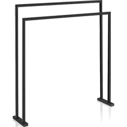 Classic Handtuchständer doppelt schwarz matt