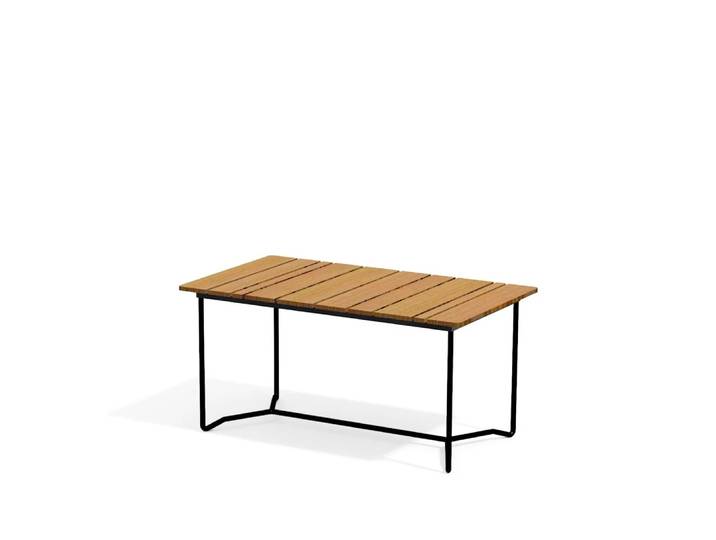 Skargaarden Grinda Tisch Teak, medium, schwarzes Gestell