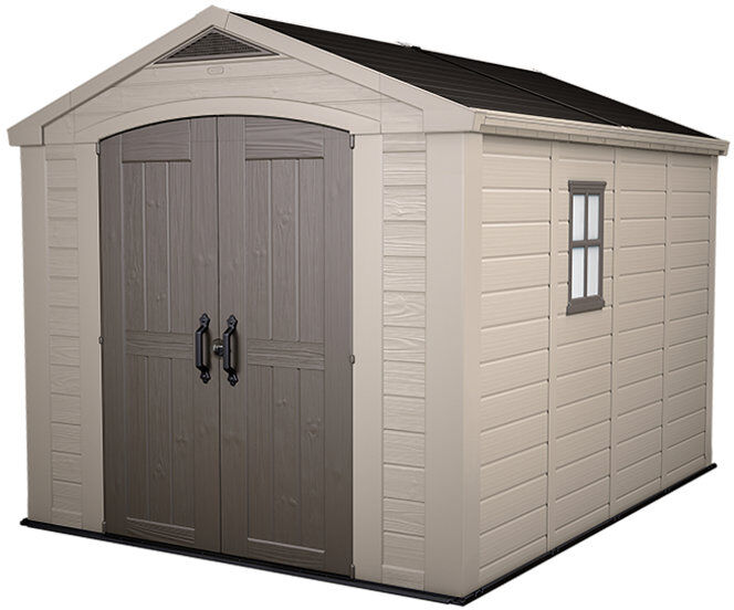 Keter Factor Shed 8x11ft - Brown Brown 256.5cm W X 331.5cm D X 243cm H