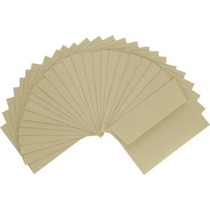 Inapa Briefumschläge tecno colors, chamois, C6, ohne Fenster, haftklebend, 80g/m², 25 Stück