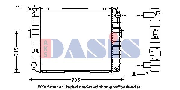 AKS DASIS Kühler Motorkühlung für IVECO EUROCARGO I-III