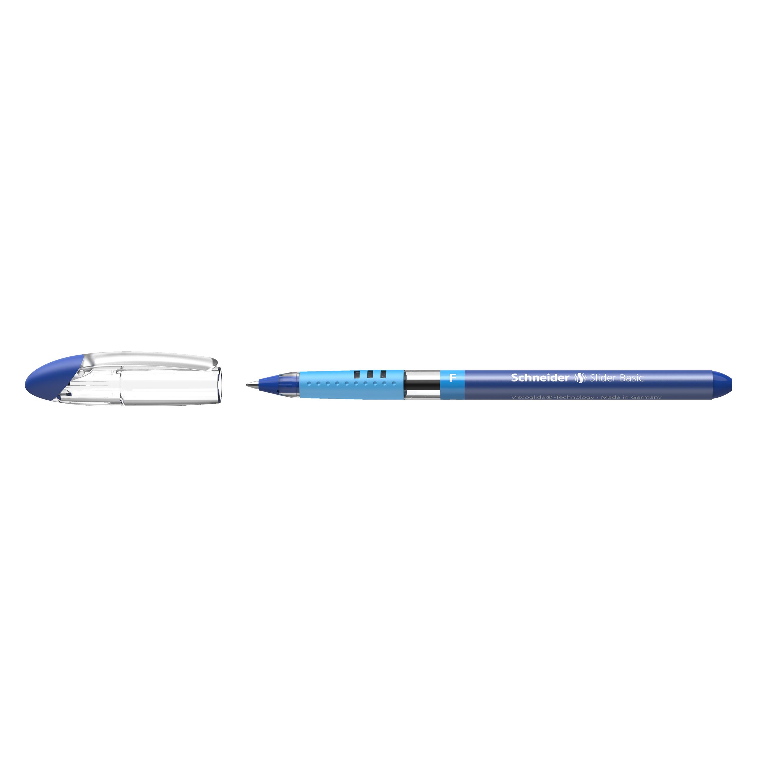 Schneider Kugelschreiber Slider Basic 0,35mm blau dokumentenecht Farbe des Schaftes: transparent (1x) (151003)