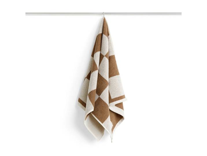 HAY - Check Handtuch, 50 x 90 cm, cappuccino