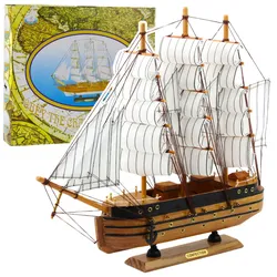 Sammlermodell Deko Dreimaster Segelschiff Weiß 39x36cm