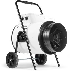 Trotec Heizlüfter TDS 120 R, mit 3 Stufen bis 30000 Watt, Elektroheizer 400V mit Spritzwasserschutz, 1900 m³/h
