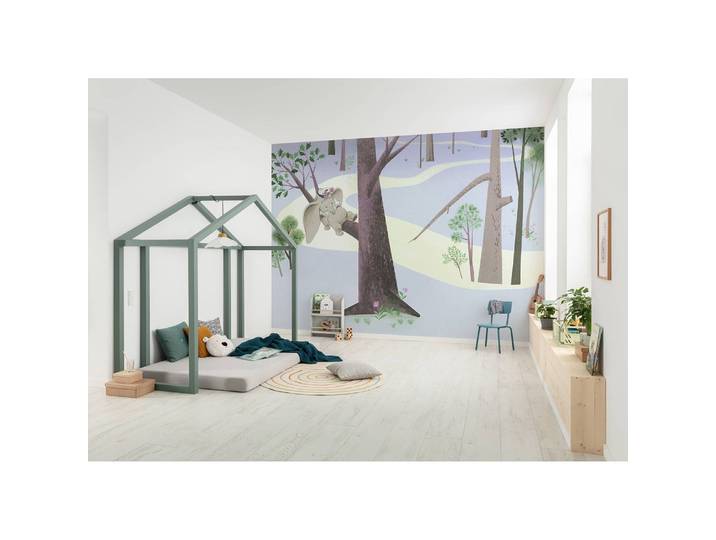 Papier peint Dumbo Sleep on Tree 400 x 280 x 0cm Multicolore