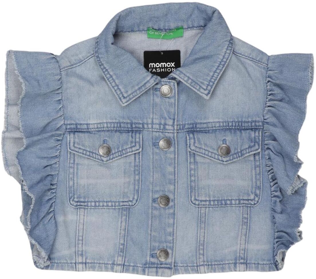 United Colors OF Benetton Mädchen Jacke oder Mantel, Hellblau, Gr. L, Baumwolle - Second Hand